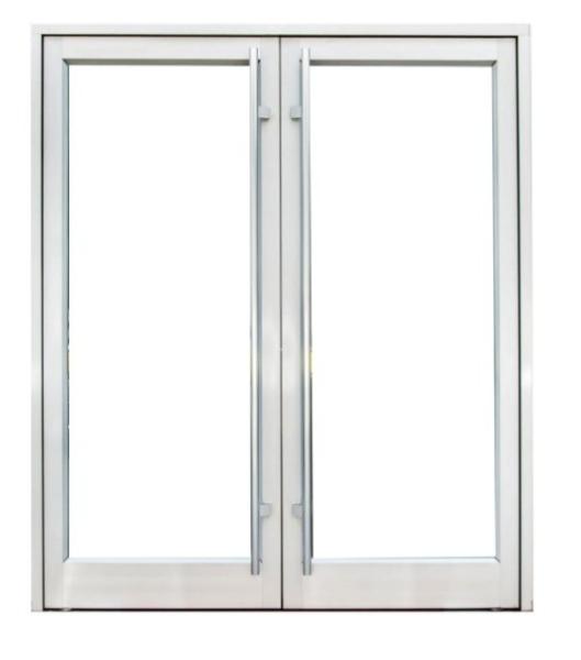 Porta de primavera comercial de alumínio de design moderno para economia de energia e durabilidade
