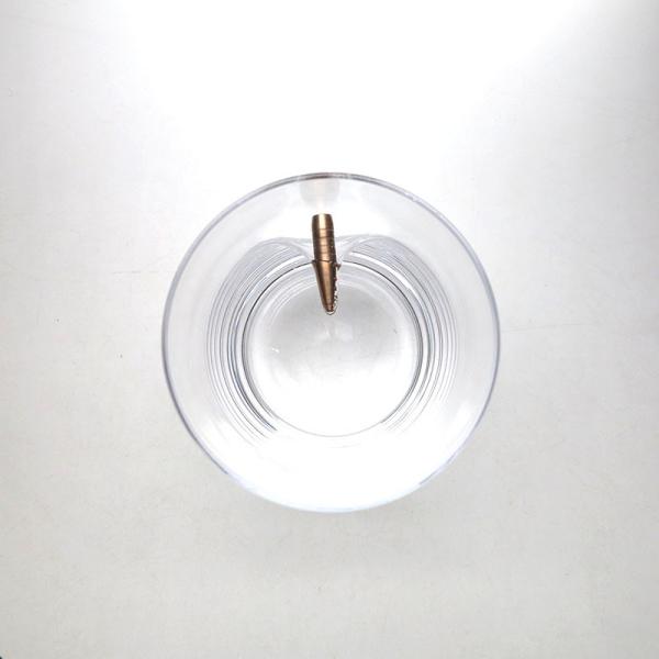copo de vidro personalizado uísque da bala do embutimento 260ml para beber da barra dos utensílios de mesa
