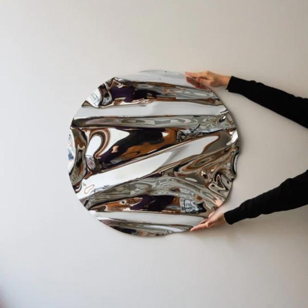 Bespoke Round Psychedelic Wall Sculpture 201 304 316 Stainless Steel Mirrors