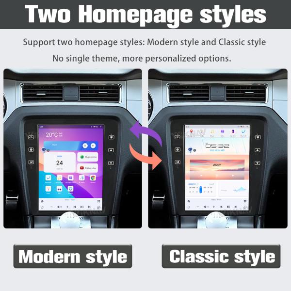 Android 13 Автомобильное радио GPS навигация для Ford Mustang Мультимедийный проигрыватель 09-13
