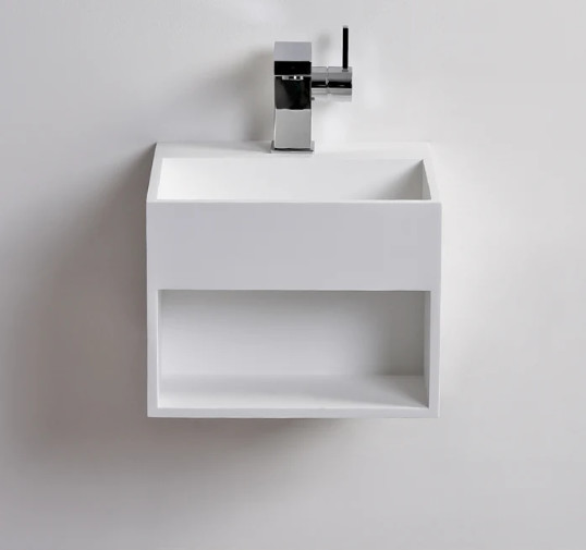 Bathroom 325*325*250mm Compact Wall Mount Sink