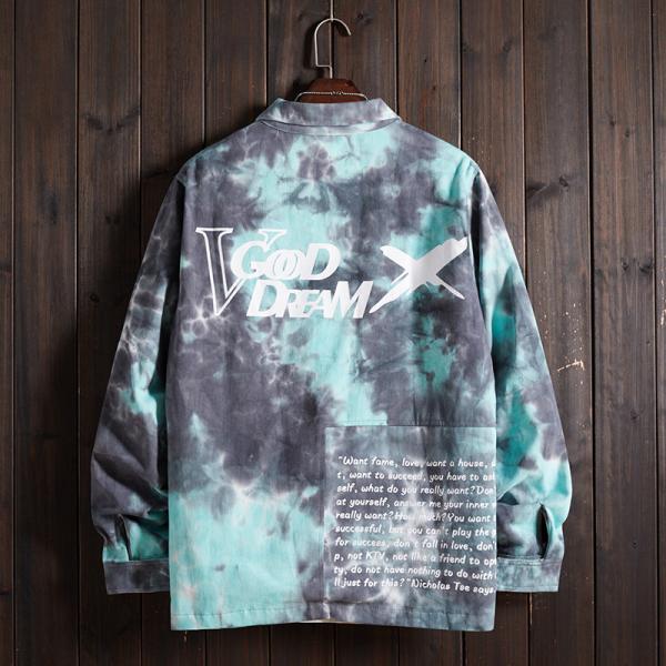 Jaqueta de inverno camuflada de nylon ao ar livre para treinadores tingida simples gola virada para baixo