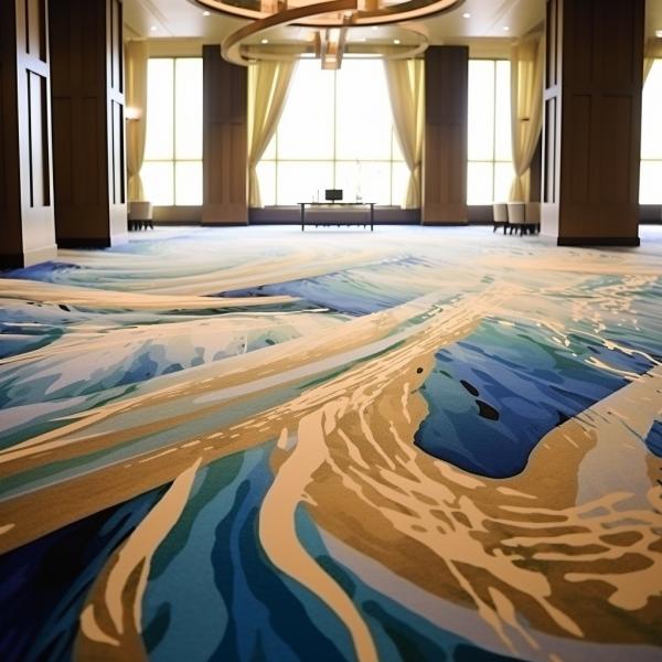 80% Wool And 20% Nylon Luxury Ballroom Banquet Hotel Carpet For Home Improvement