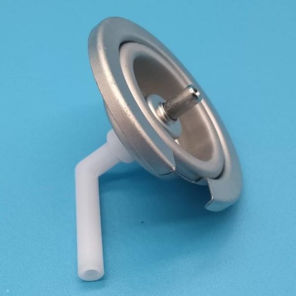 High-Precision Refillable Gas Canister Valve for Beverage Carbonation Systems with Integrated Pressure Gauge