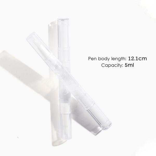 Easy Apply Empty Nail Cuticle Oil Pen 3ml Plastic Tube Format Brush Twist Brush Pen for Nail Cuticle Moisturizing Oil
