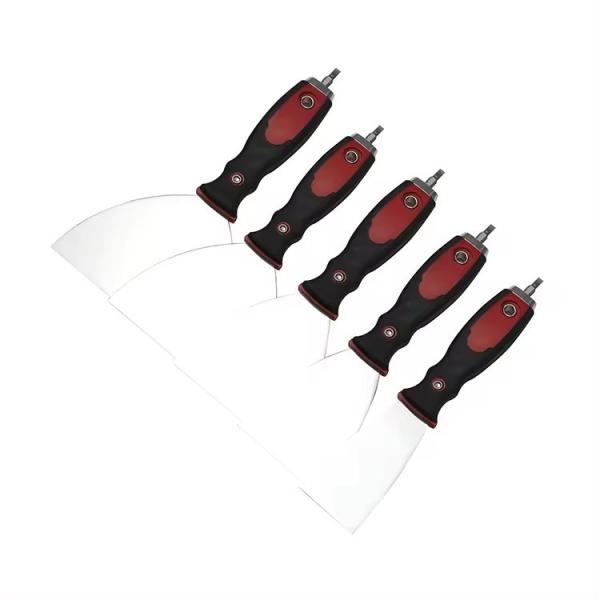 2 3 4 5 High Quality Toughness Plastic Hand Tools Painting Wall Cleaning Putty Knife with Screwdriver end