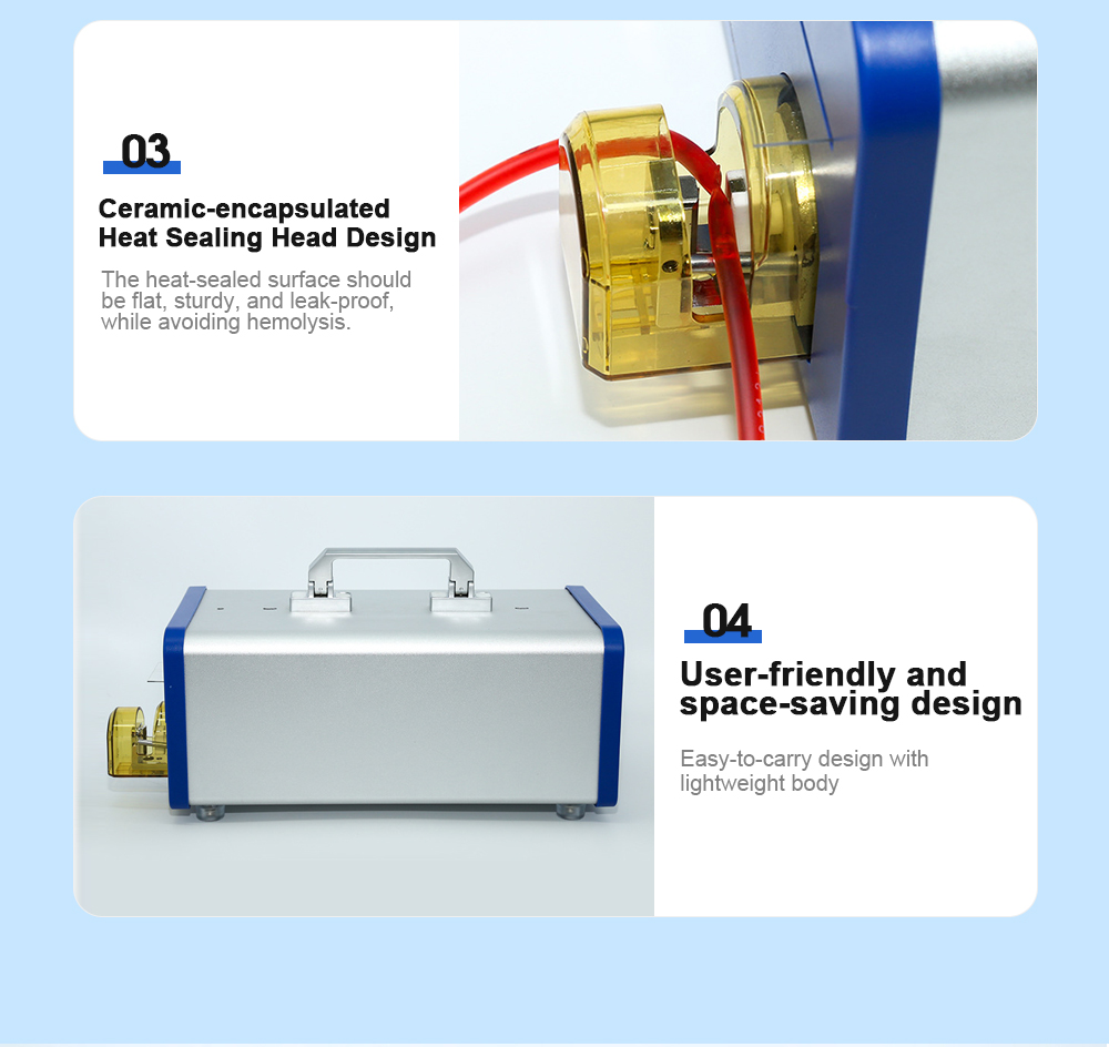 Customizable Automatic Tube Welding Machine Digital Display Blood Bag Sealer with Safety Lock for Clinical Trials OEM Support