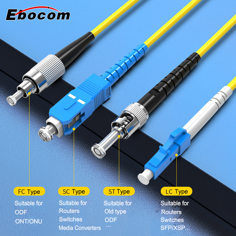 SC FC LC ST UPC APC Fiber Patch Cord SM Single Mode G652D G657A1 G657A2 2,0 мм 3,0 мм 1м 1,5м 3м 5м 10м 50м 100м