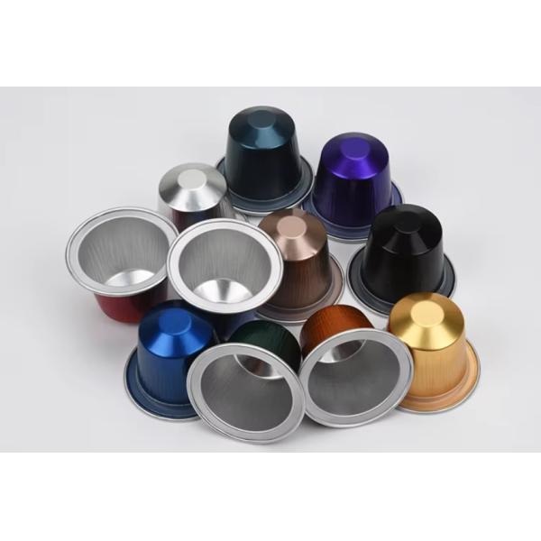 Refillable Disposable Pods Coffee Capsule Filter Cups With  Aluminum Lids