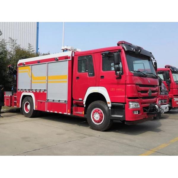10t 12t Sinotruk Howo Heavy Rescue Truck Dry Powder And Foam Combined Use