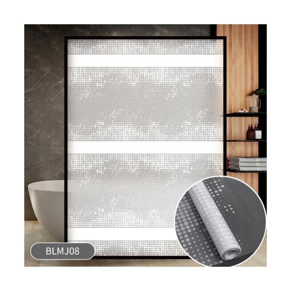 Privacy Static Cling Self Adhesive Film Modern Design Style for Heat Blocking and Stained Glass Look