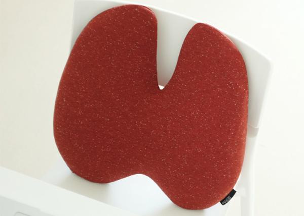 Custom Portable Memory Foam Lumbar Support Pillow For Office Chair , Peak Shape