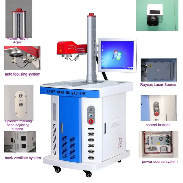 20W Optical Laser Marking Machine for Stainless Steel