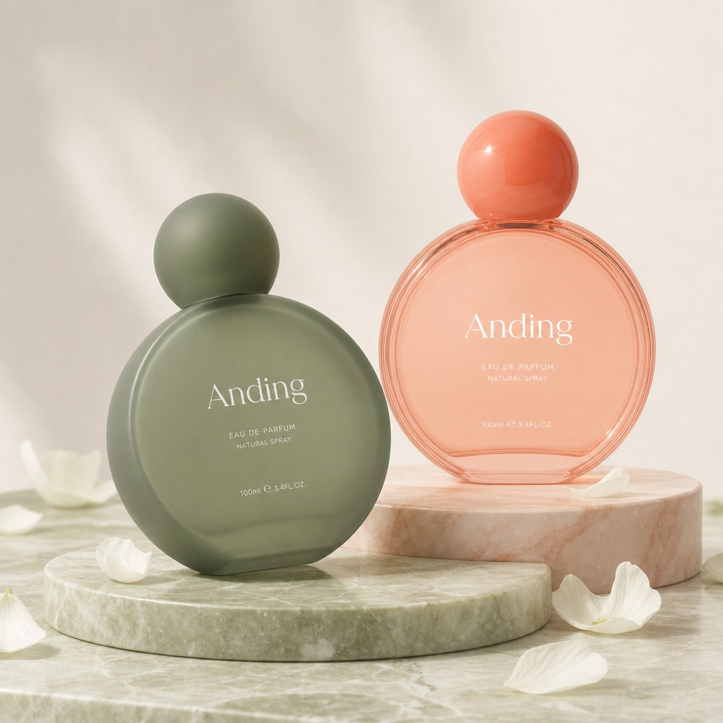 100ml Glass Perfume Bottles Round Empty Ball Cap Spray Crimp Neck