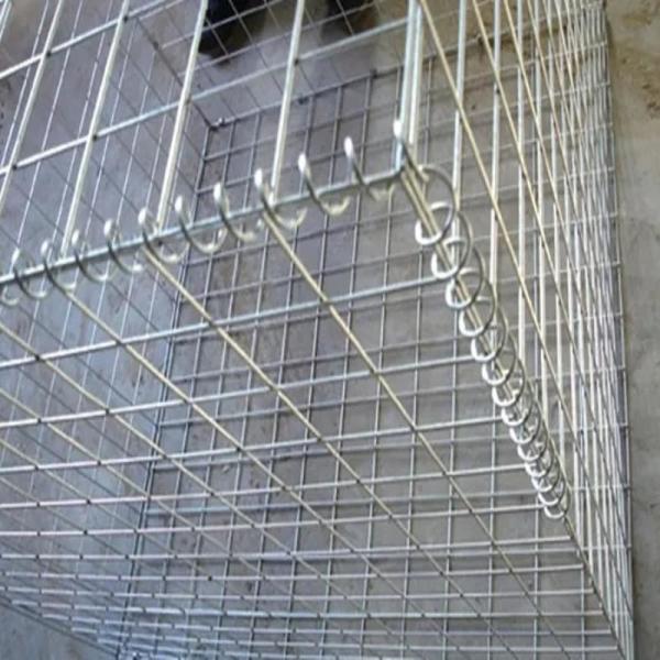 Custom Cut Bended Punched Square 4mm Galvanized Welded Mesh Gabion Wire Box Cages