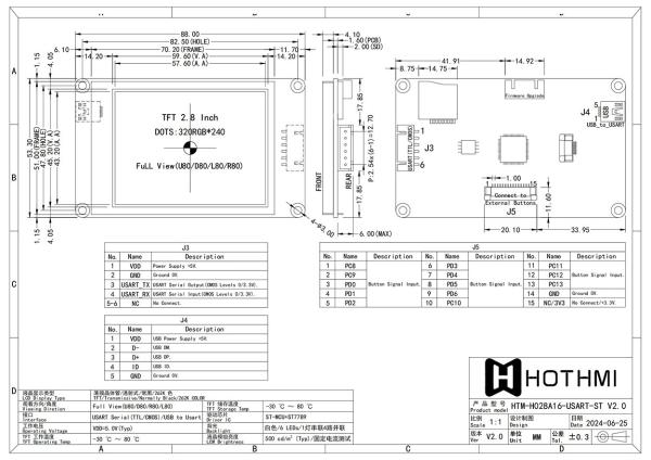 2.8 Inch Smart TFT Display Module with ST7789 Controller