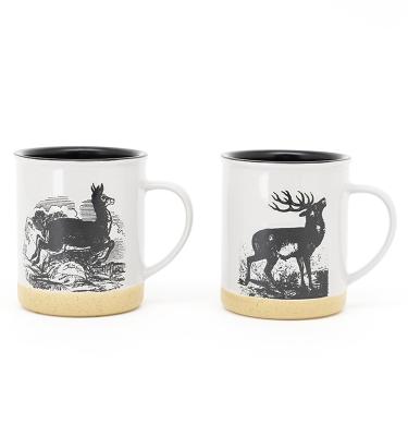 Horse Deer Ceramic Coffee Mugs Durable And Stylish For Your Office