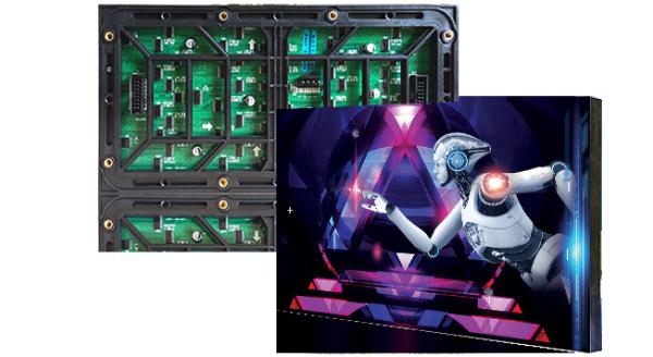 P3.076 Outdoor Advertising TV Screen Magnet Full Color IP65 LED Module 320X160mm