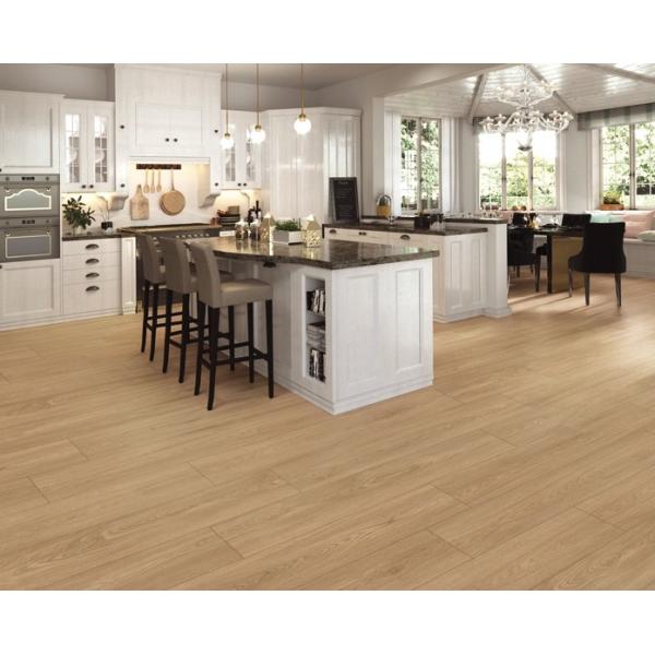 Yellow Brown Wooden Porcelain Floor Strips 200x1200mm