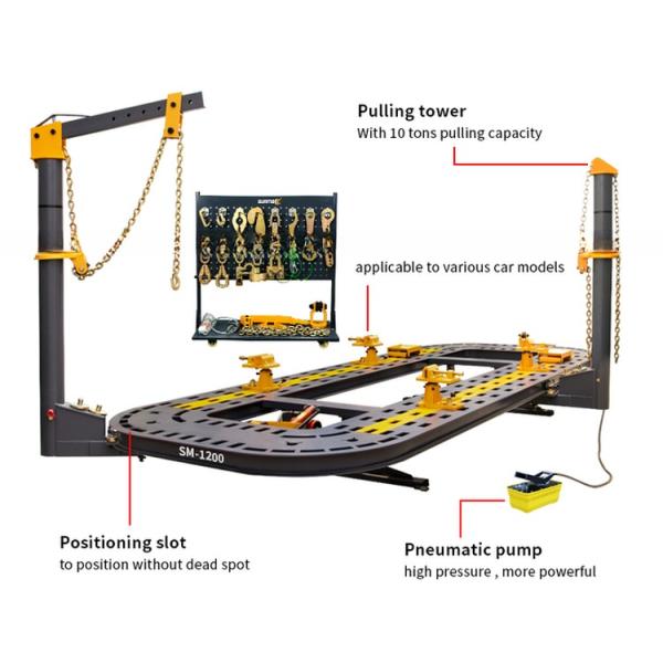 2.2T Car Bench Chassis Straightener Pulling Machine for O Liner Car Frame Machine Shop