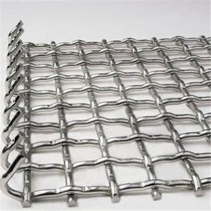 Stainless Steel Architectural Mining Screen Mesh Woven Wire Locked Crimped Mesh