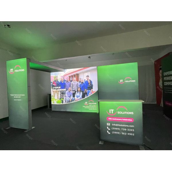 10x20ft SEG Light Box Aluminum Backlit Exhibition Booth Display Tool Free