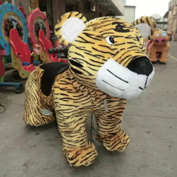 plush horse baby ride/electric toy rides with cute cartoon figuers