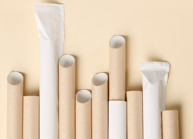 Disposable Colorful Paper Straws For Juice Milk Tea Cocktail Kids Eco Friendly