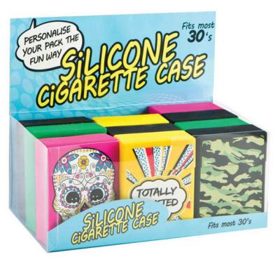 Custom Cool Silicone Cigarette Case For Men , Rolling Or Crammed For 20 Cigarettes