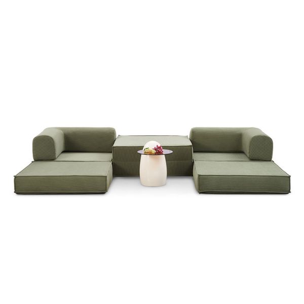 Vacuum Pack Modern Convertible Foam Eco-Friendly 2 Seater Hotel Use Living Room Compressed Folding Rectangle Sofa Bed Double
