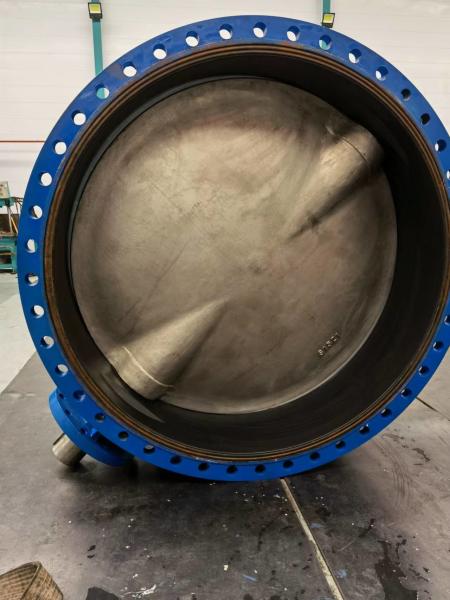 BS EN 12291-2 593 DI body cf8m disc iso 5752 pn10 16 hand wheel wormgear box operated butterfly valve for DN2200 2400