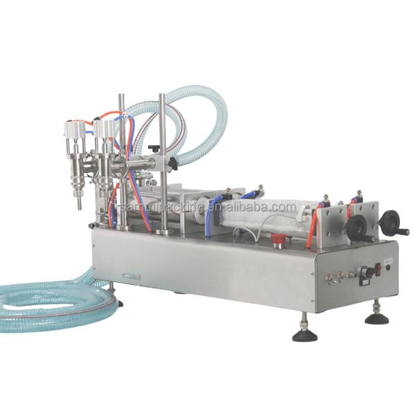 Полная пневматическая двойная столовая машина для наполнения жидкостью с точностью наполнения 1%