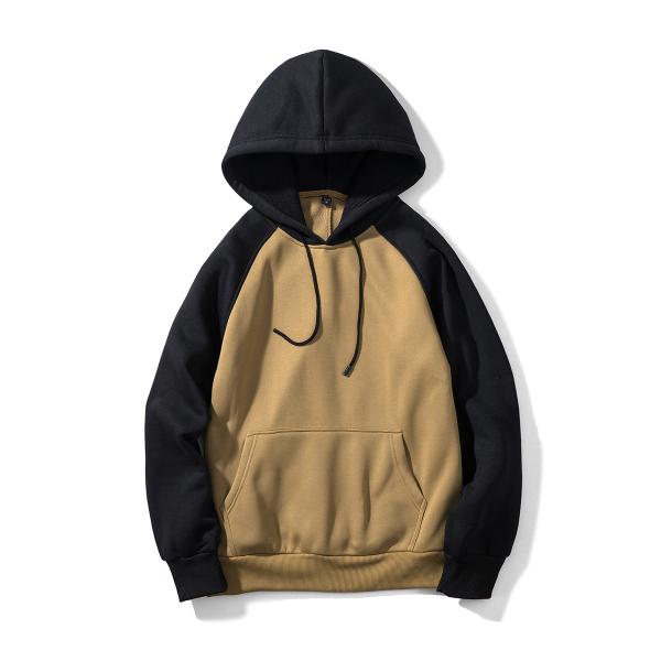 Men's Plus-size Hooded Sweatshirt Winter Streetman Loose White Fleece with Custom Print