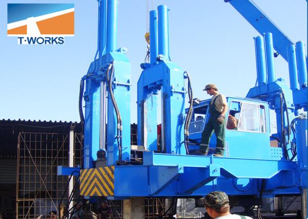 OEM High Efficiency Hydraulic Piling Machine , Rotary Pile Drilling Rig