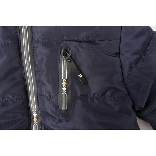 Multicolour Olive Navy Boys Longline Puffer Coat 100% Polyester Fiver