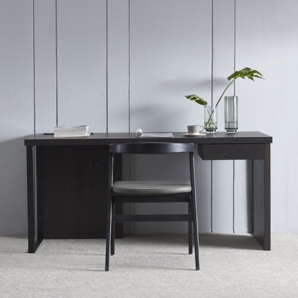 ODM Drescher Desk With Removable Drawers Smoked Wood Star Hotel Room Furniture