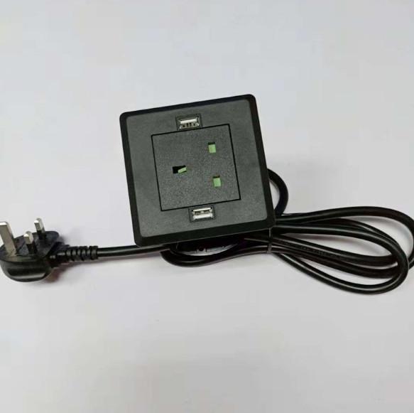 USB Creative Conference Table Socket , Small British Standard Power Socket