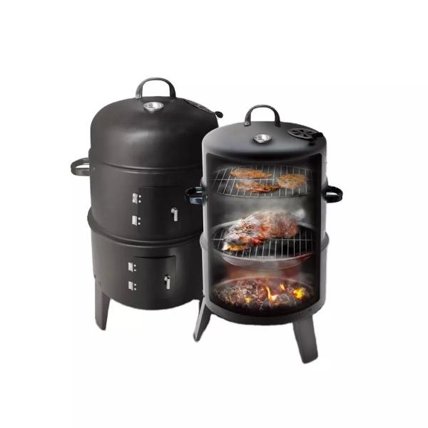 Cold Rolled Steel Portable Outdoor Barrel Turkey Charcoal BBQ Grill Set for Kitchen Garden
