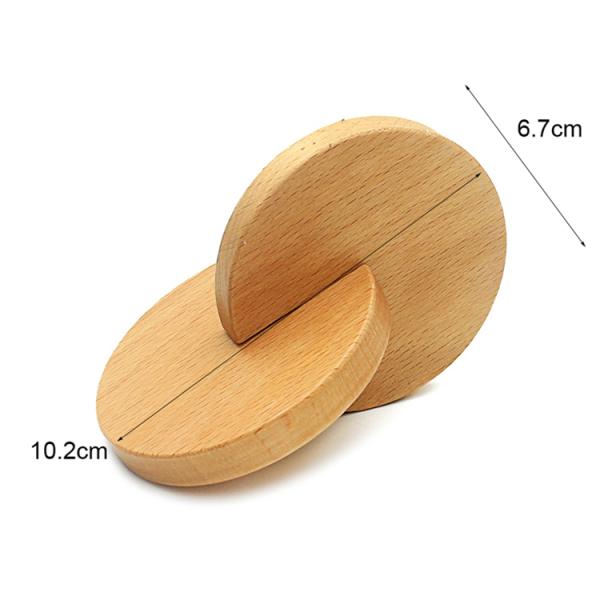Колокольчик 6 медленно двигает деревянная древесина бука Teether Teethers безопасная Tambor