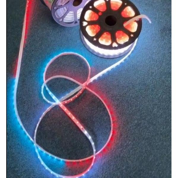 50м ролл Рождественская световая полоса DC24v SMD5050 светодиодная полоса RGB светодиодный свет WIFI умный гибкий w+rgb+ww st