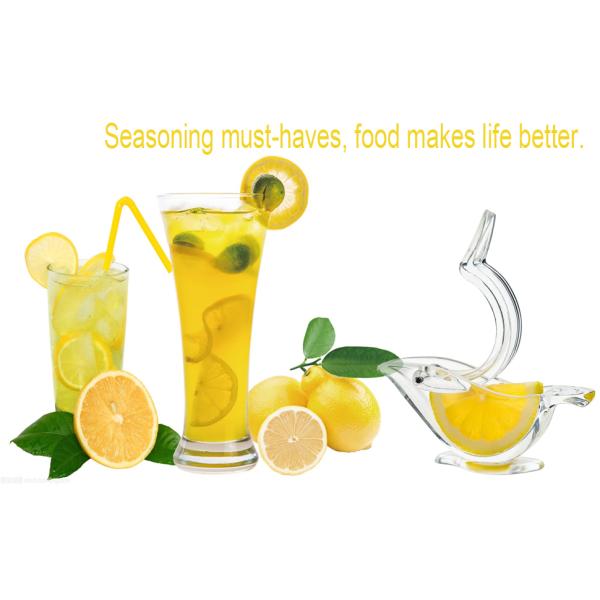 Stocked Portable Transparent Acrylic Manual Fruit Lemon Juicer Hand Lemon Squeezer Bird
