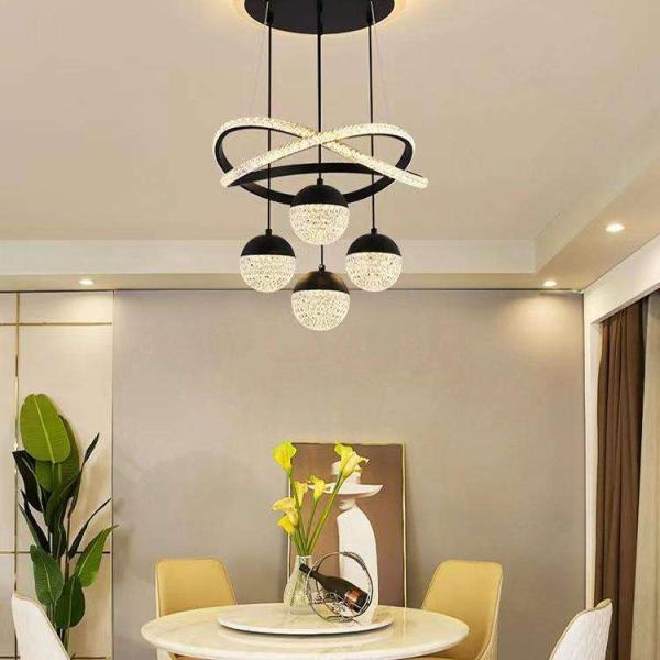 Home Acrylic Staircase Pendant Chandelier Lighting For Living Room Restaurant