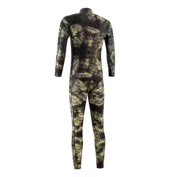 3MM Camo Green Scuba Diving Wetsuit Skin Friendly Scuba Wet Suit For Underwater Sports