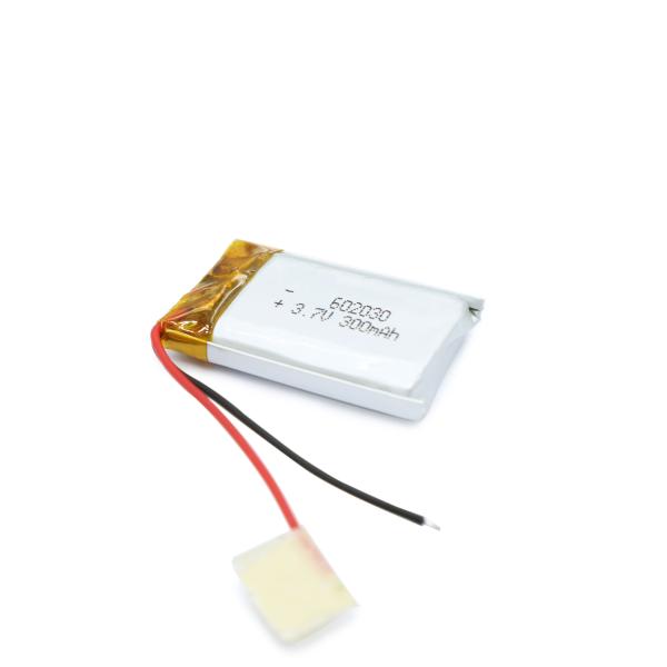 602030 3.7V 300mAh Lithium Polymer Battery Pack High Capacity Rechargeable LiPo Battery