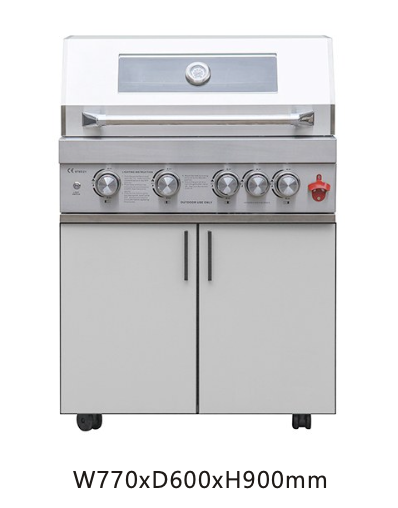 Modular Aluminum Outdoor Kitchen Set with IP67 Waterproof Gas BBQ Grill