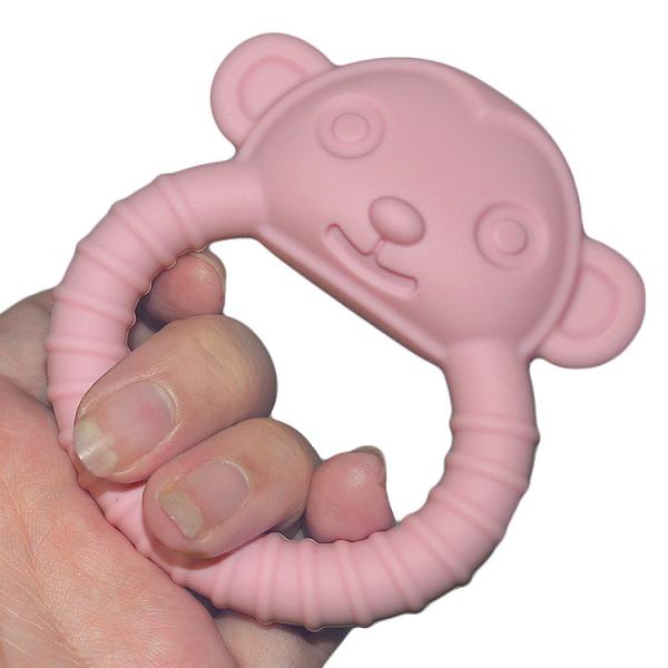 Grado alimenticio ODM Silicona Baby Teether Diseño personalizable para 0-36 meses