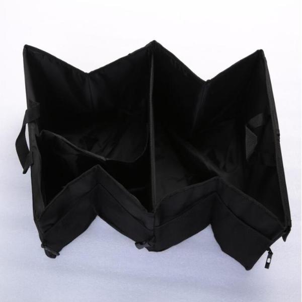 Waterproof Black Color Foldable Car Trunk Organizer With Large Size Capacity