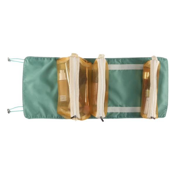 Cheapest 4PCS in 1 Cosmetic Bag For Women Zipper Mesh Separable Cosmetics Pouch Ladies Foldable Nylon Bag Rope Makeup Bag