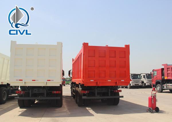 Sinotruck Howo 8x4 Dump Trucks Front Lift Loading 30cbm 40t ZZ3317N3267D1 336hp / 371hp
