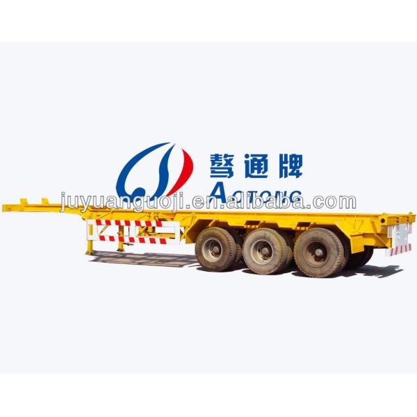 Fabricação de chassis/semi-reboques de recipientes de esqueleto de 3 eixos de 40 ft com 12 fechaduras de torção